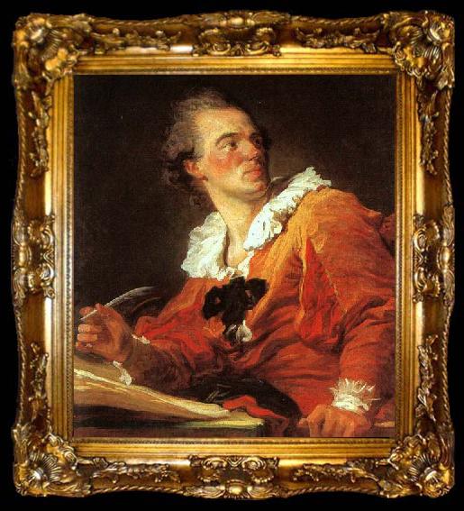 framed  Jean-Honore Fragonard Inspiration, ta009-2